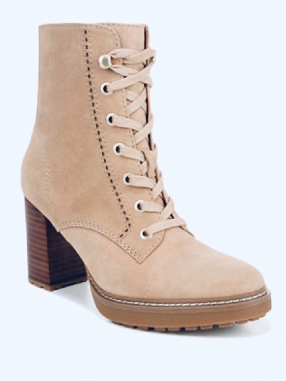 NATURALIZER, Women's Callie Heeled Boots Tan Suede, Size 8, NWOB